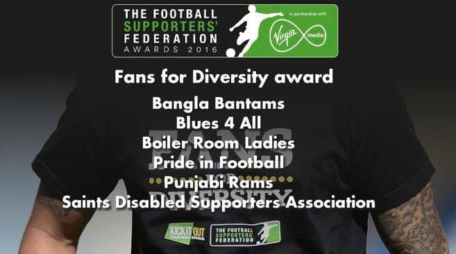 We’ve been shortlisted for the Fans for Diversity award!
